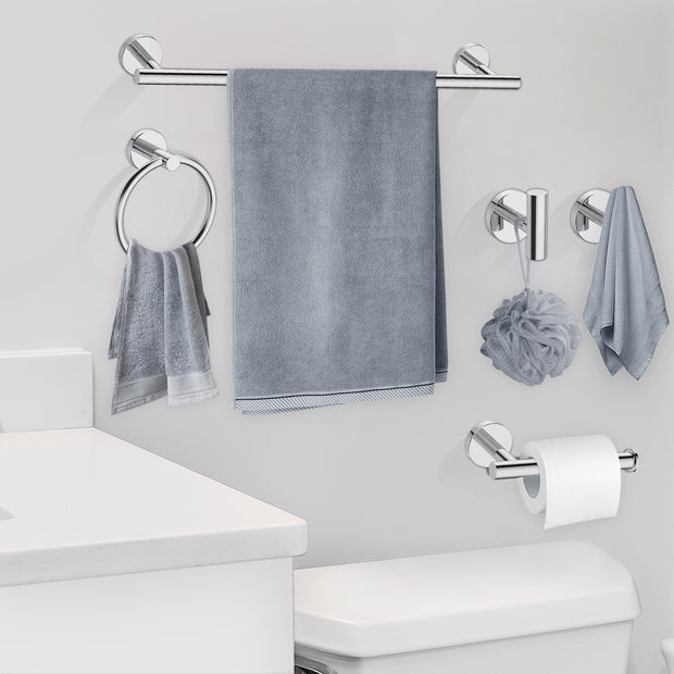 YULIKA Modern 5/6 - Piece Bathroom Hardware Set