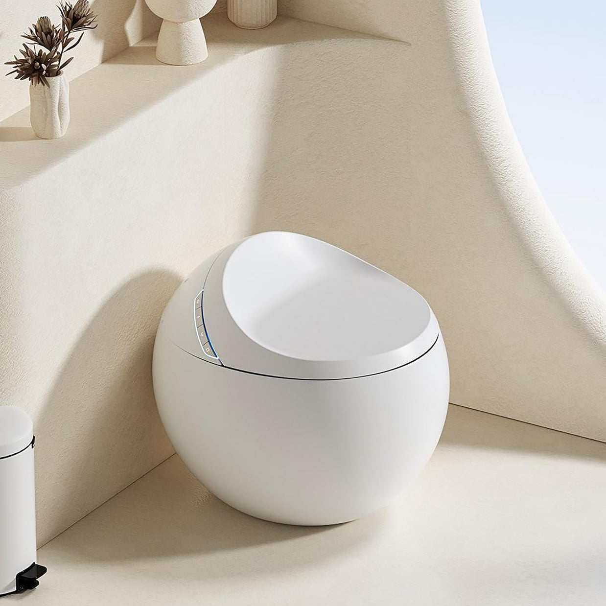 YULIKA-ST003 Spherical Smart Toilet One piece Auto Open Close Lid Toilet with Adjustable Heated Seat