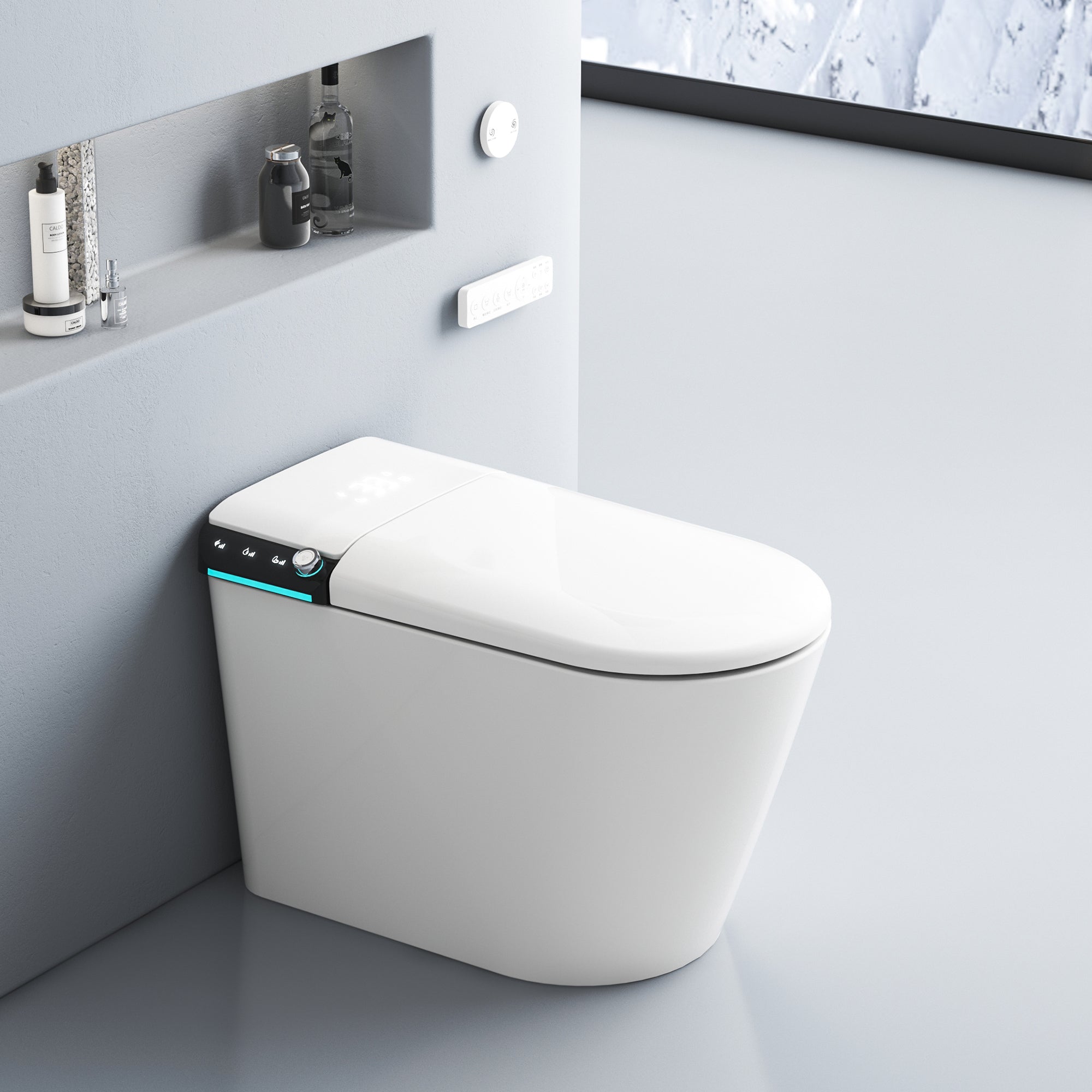 YULIKA-U1 Touchscreen Smart Bidet Toilet with Aromatherapy System