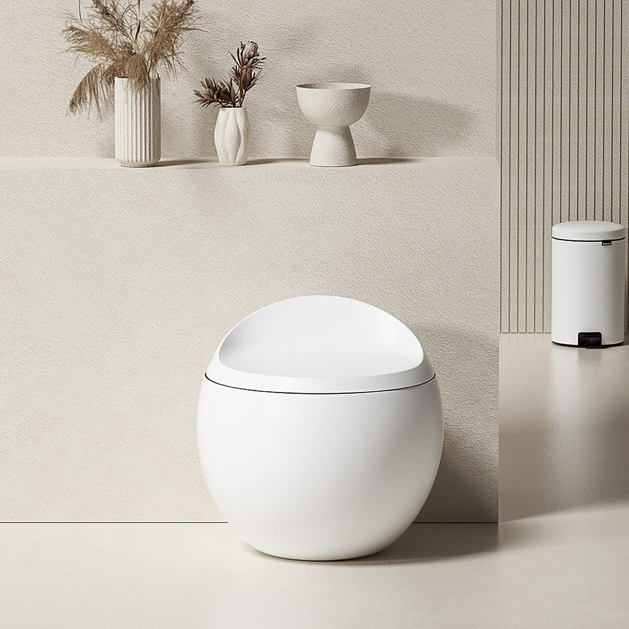 YULIKA-ST003 Spherical Smart Toilet One piece Auto Open Close Lid Toilet with Adjustable Heated Seat