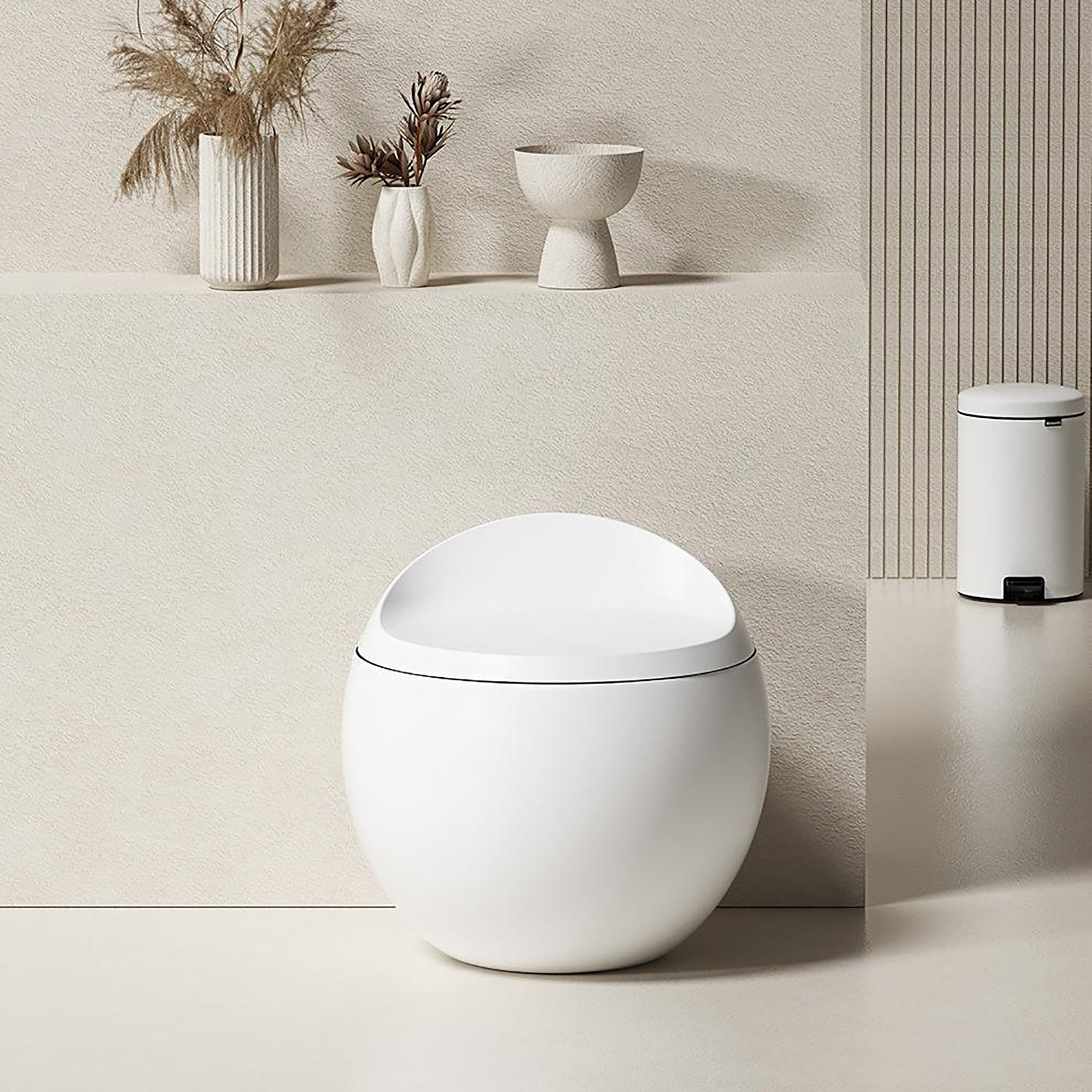 YULIKA-ST003 Spherical Smart Toilet One piece Auto Open Close Lid Toilet with Adjustable Heated Seat