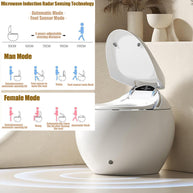 YULIKA-ST003 Spherical Smart Toilet One piece Auto Open Close Lid Toilet with Adjustable Heated Seat