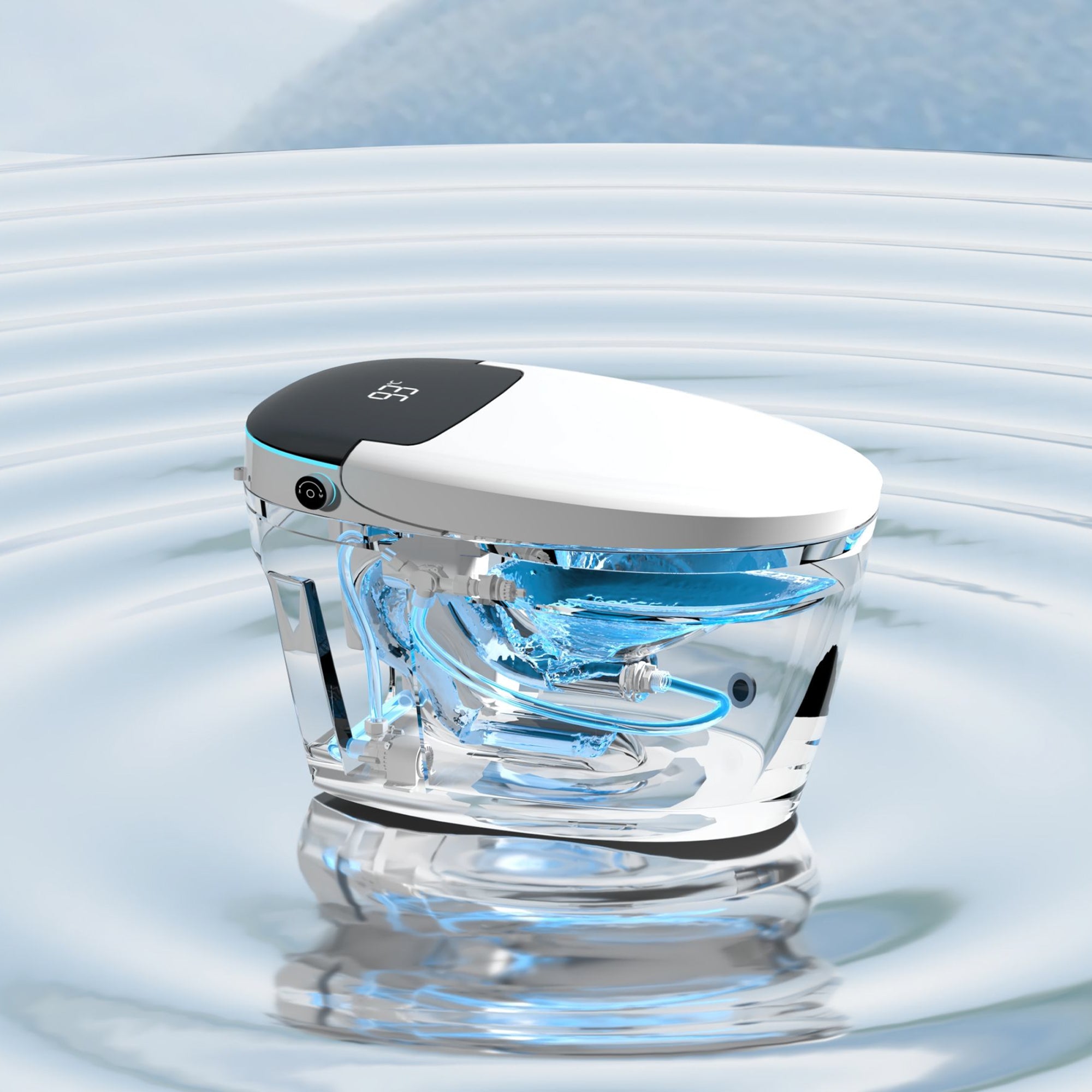 YULIKA Mounted Bidet Toilet One-piece Smart Toilet