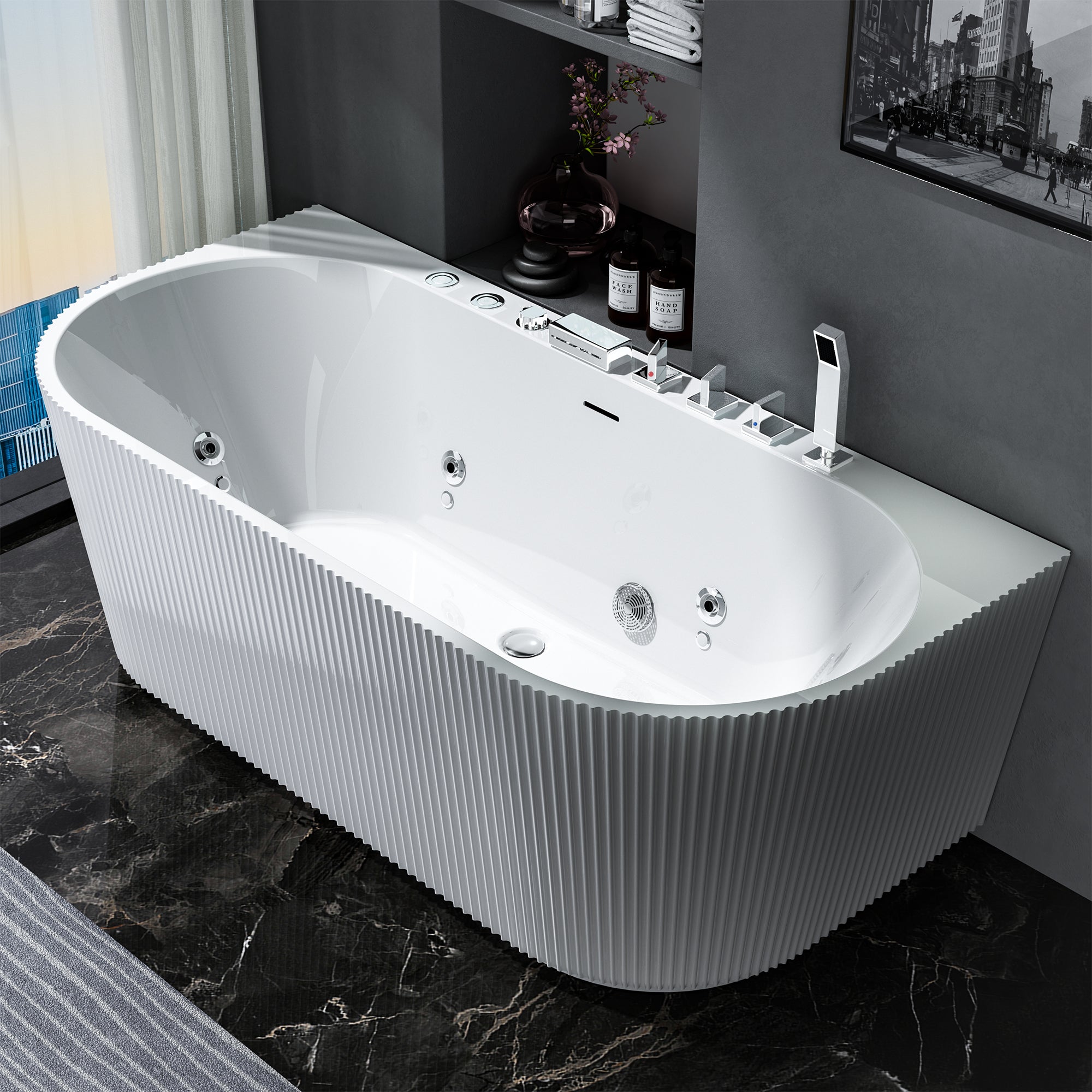 Freestanding Whirlpool Bathtub 67