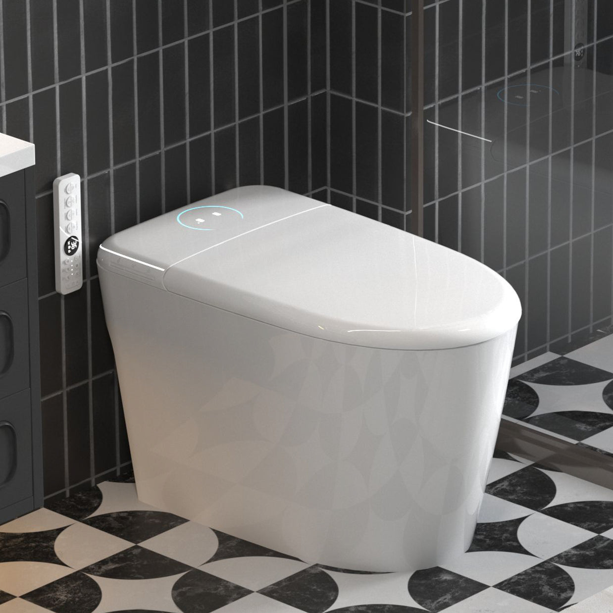 YULIKA Mounted Bidet Toilet One-piece Smart Toilet
