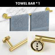 YULIKA Modern 5/6 - Piece Bathroom Hardware Set