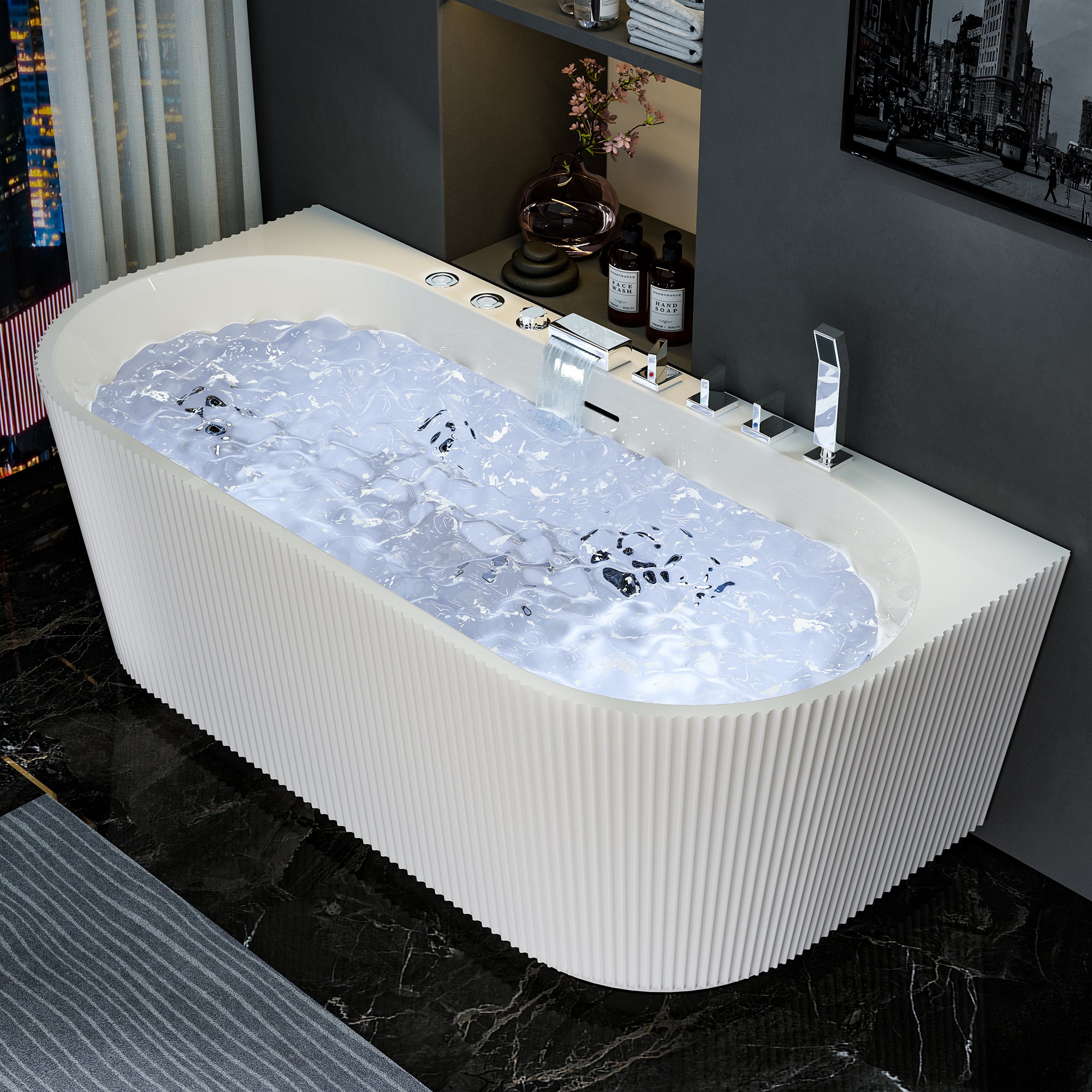 Freestanding Whirlpool Bathtub 67