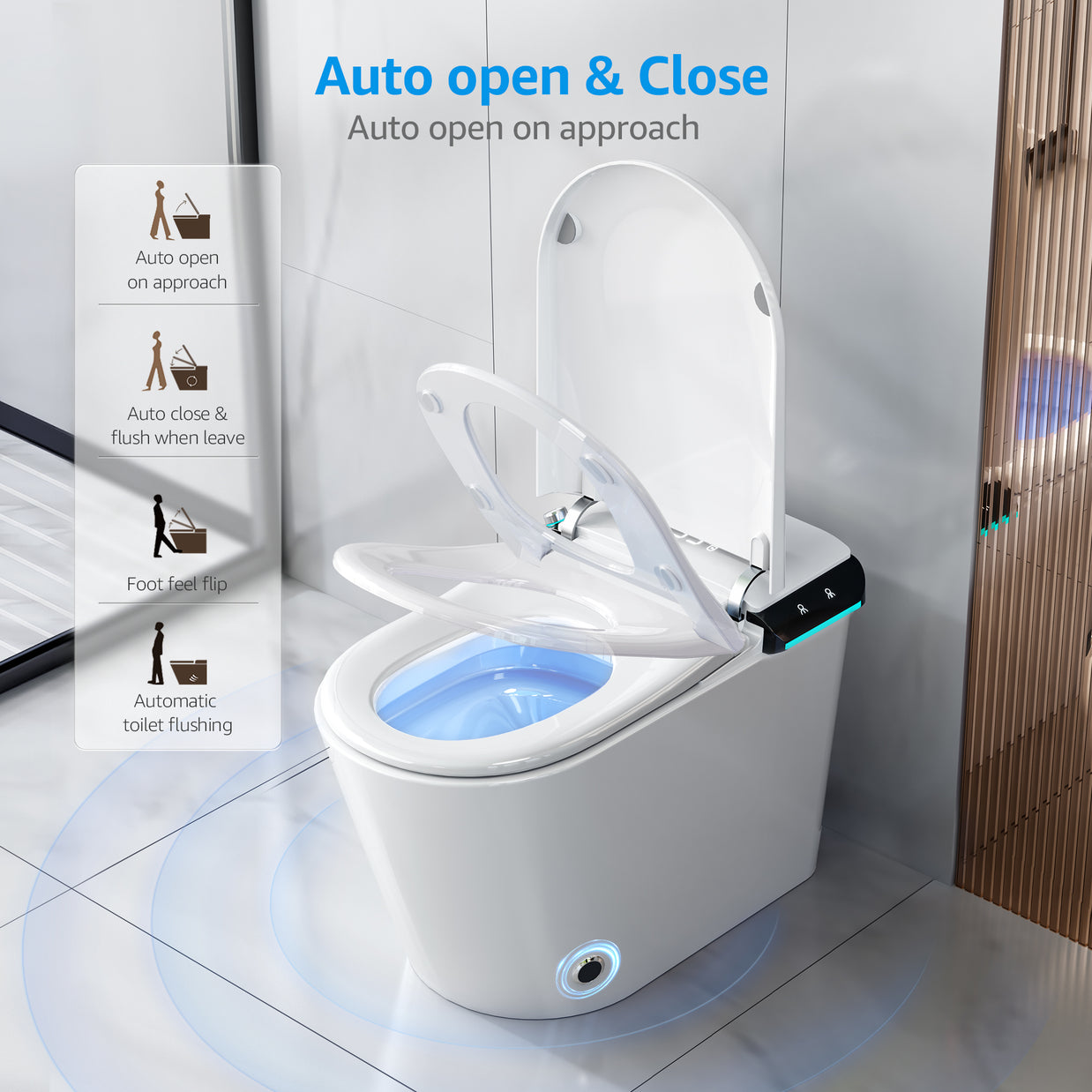 YULIKA-U1 Touchscreen Smart Bidet Toilet with Aromatherapy System