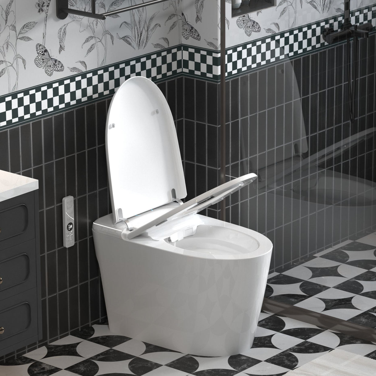 YULIKA Mounted Bidet Toilet One-piece Smart Toilet