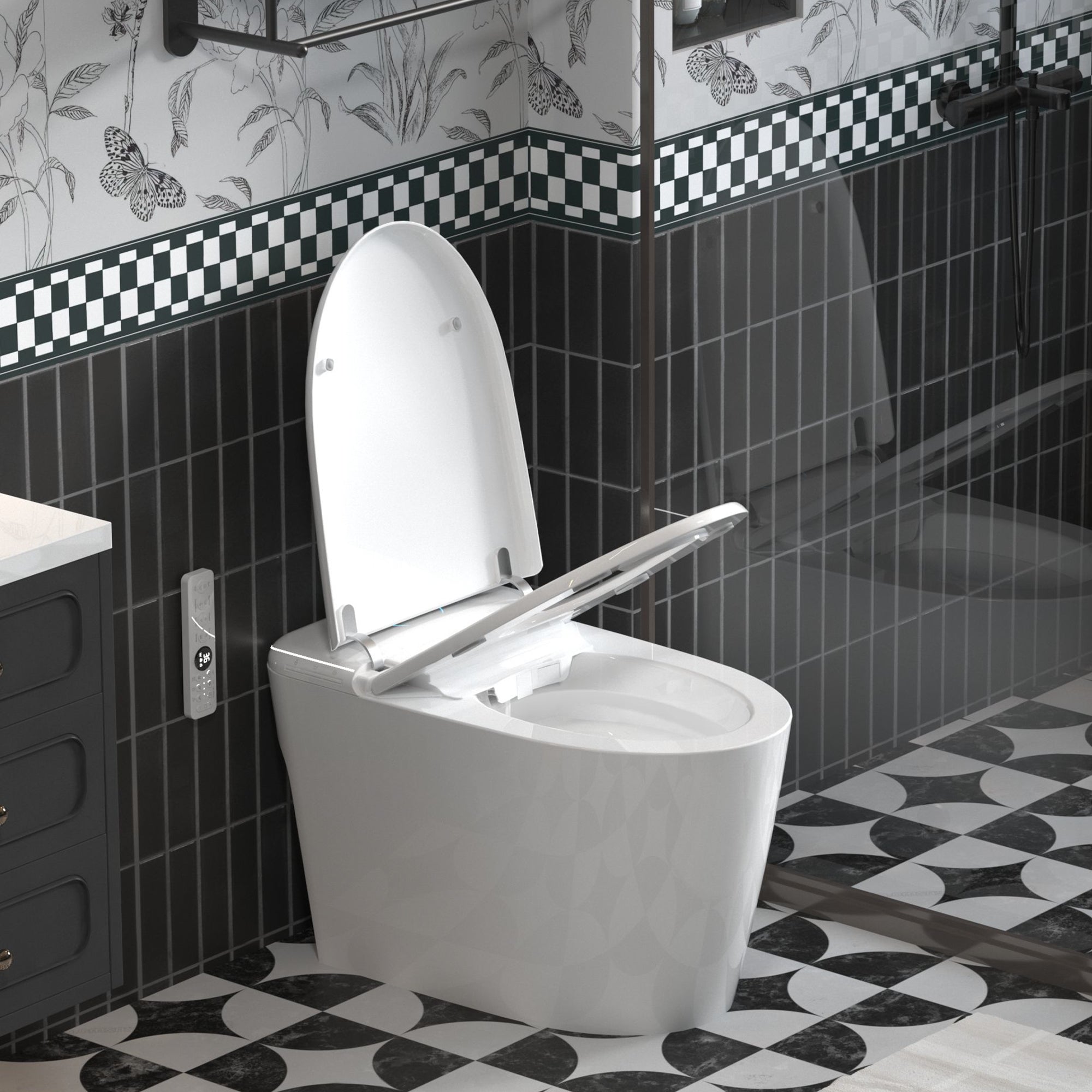 YULIKA Mounted Bidet Toilet One-piece Smart Toilet