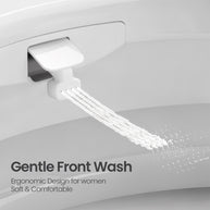 YULIKA U7 Elongated Smart Bidet Toilet, 1.28 GPF Dual Flush with Heated Seat, Foam Shield, Auto Open/Close, Warm Water and Air Dryer – White