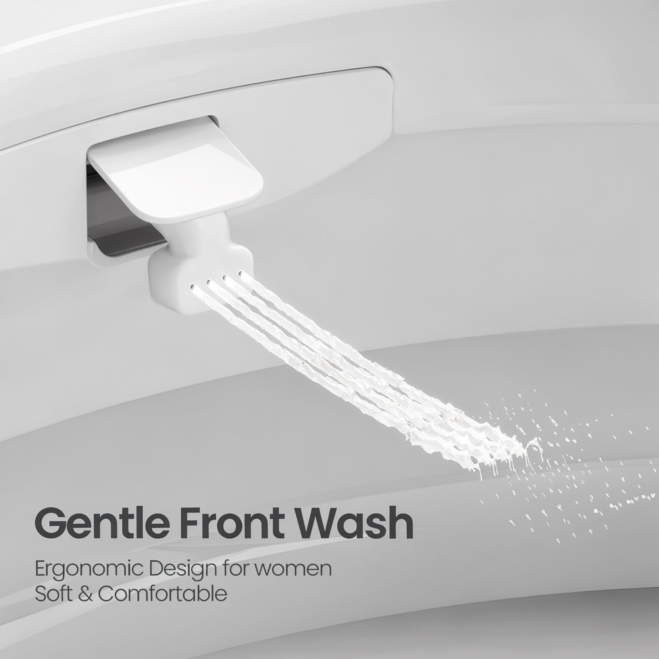 YULIKA U7 Elongated Smart Bidet Toilet, 1.28 GPF Dual Flush with Heated Seat, Foam Shield, Auto Open/Close, Warm Water and Air Dryer – White