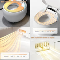 YULIKA-ST003 Spherical Smart Toilet One piece Auto Open Close Lid Toilet with Adjustable Heated Seat