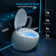 YULIKA-Y1 Elongated Comfort Height Floor Mounted Bidet Toilet Exotic Smart Toilet (Seat Included)