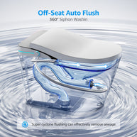 YULIKA-K1 Digital Screen Elongated Floor Mounted Bidet Smart Toilet for Bedroom