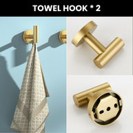 YULIKA Modern 5/6 - Piece Bathroom Hardware Set