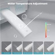 YULIKA-ST001 Radar Sensing Elongated Bidet Comfort Chair Height Floor Mounted Smart Toilet One-Piece Bidet Toilet with LED Screen(Seat Included)