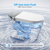YULIKA-G7 PRO 1.31 Gallons Per Minute GPF Elongated Floor Mounted Smart Bide Toilet with Aromasphy System