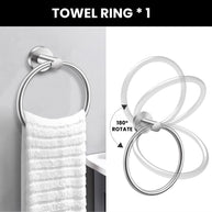 YULIKA Modern 5/6 - Piece Bathroom Hardware Set