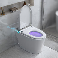 YULIKA-ST001 Radar Sensing Elongated Bidet Comfort Chair Height Floor Mounted Smart Toilet One-Piece Bidet Toilet with LED Screen(Seat Included)