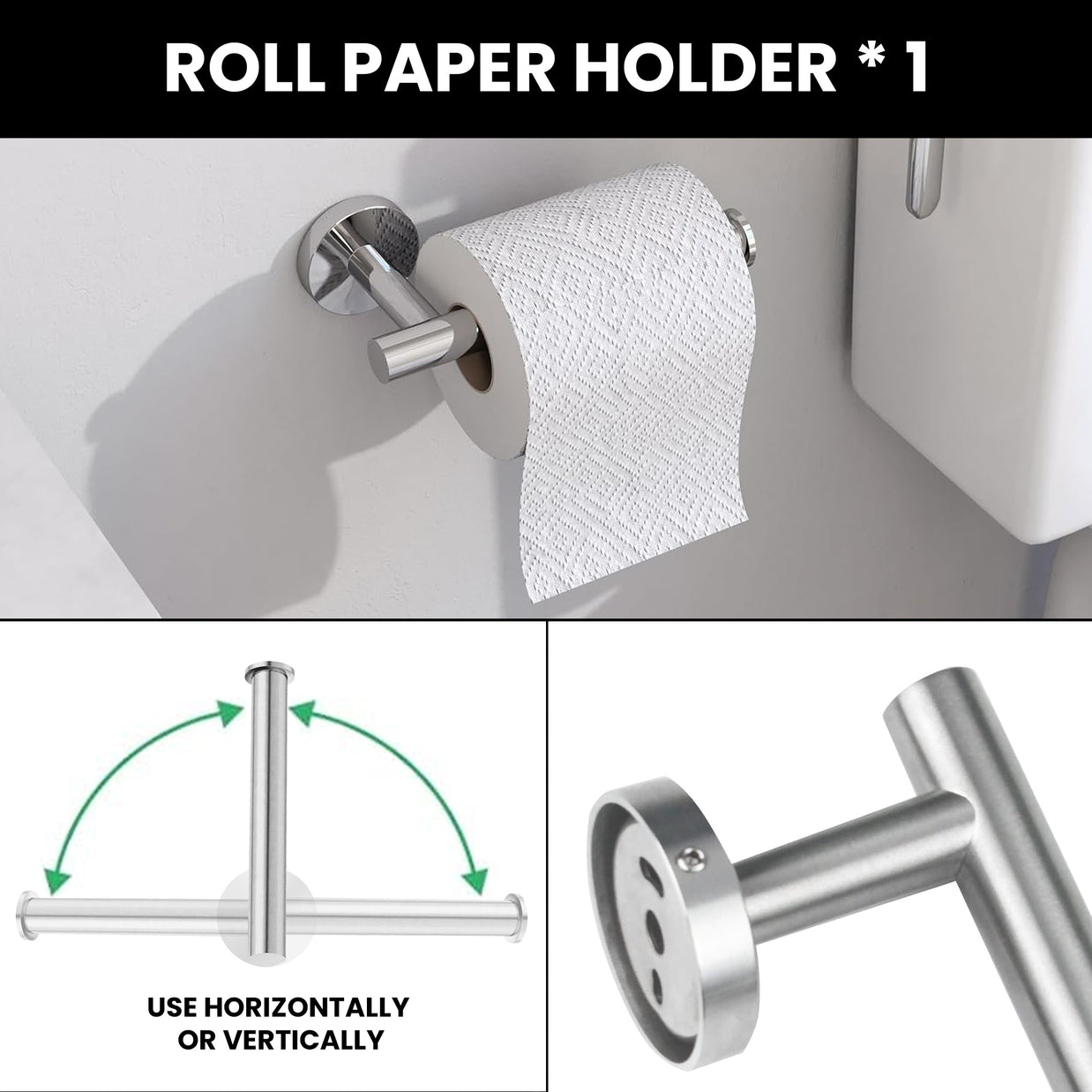 YULIKA Modern 5/6 - Piece Bathroom Hardware Set