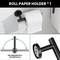 YULIKA Modern 5/6 - Piece Bathroom Hardware Set