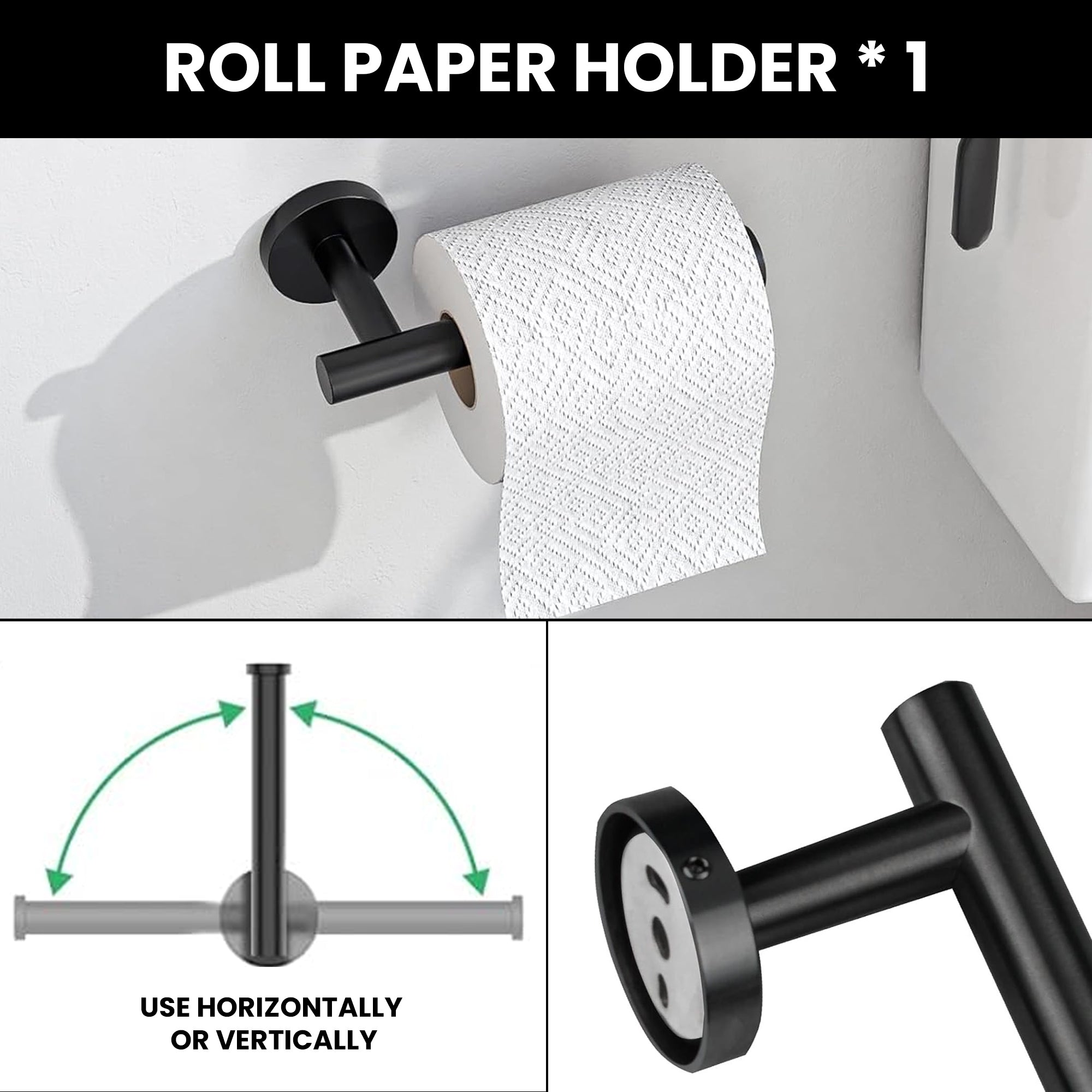 YULIKA Modern 5/6 - Piece Bathroom Hardware Set