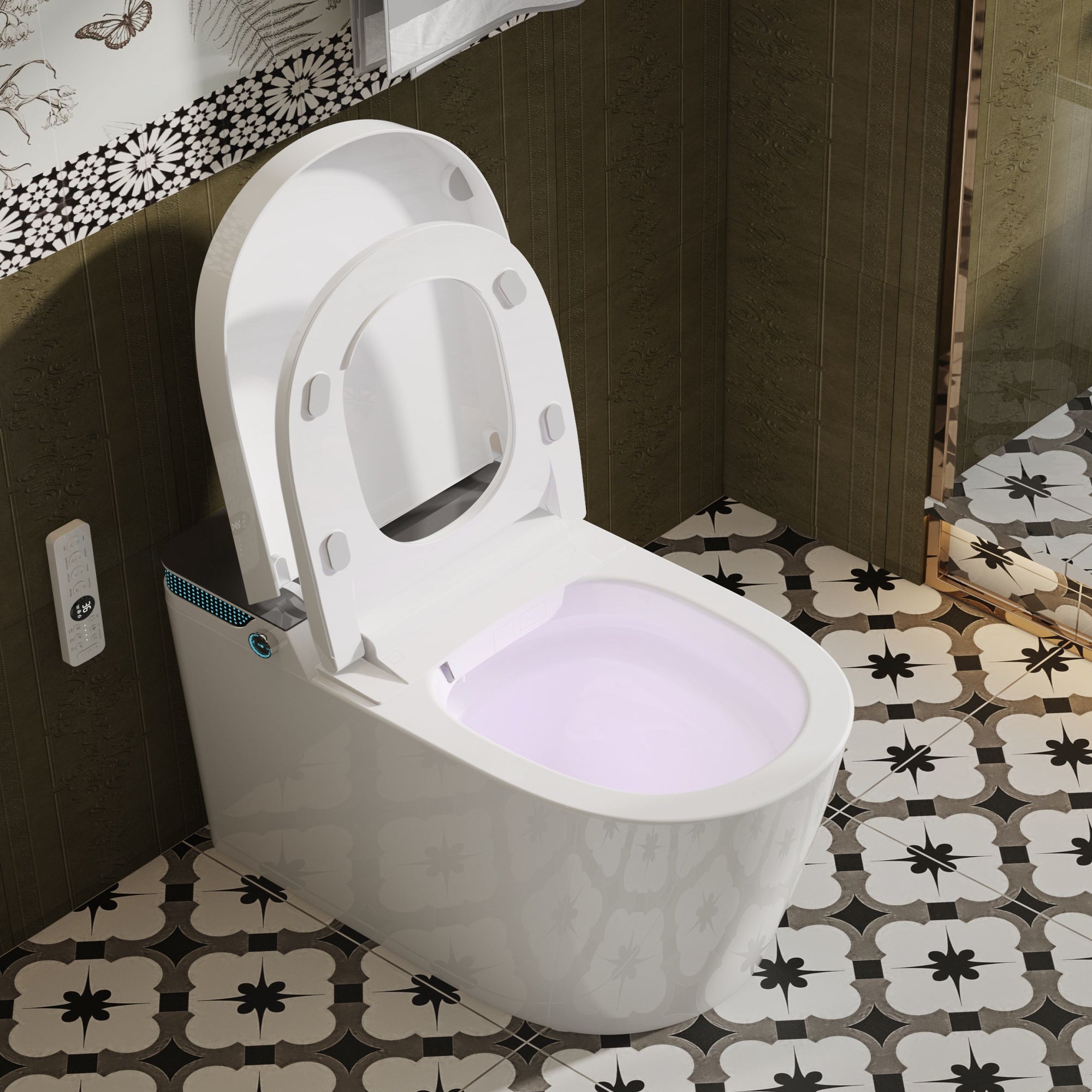 YULIKA Mounted Bidet Toilet One-piece Smart Toilet