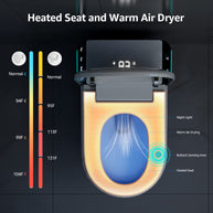 YULIKA-U1 Touchscreen Smart Bidet Toilet with Aromatherapy System