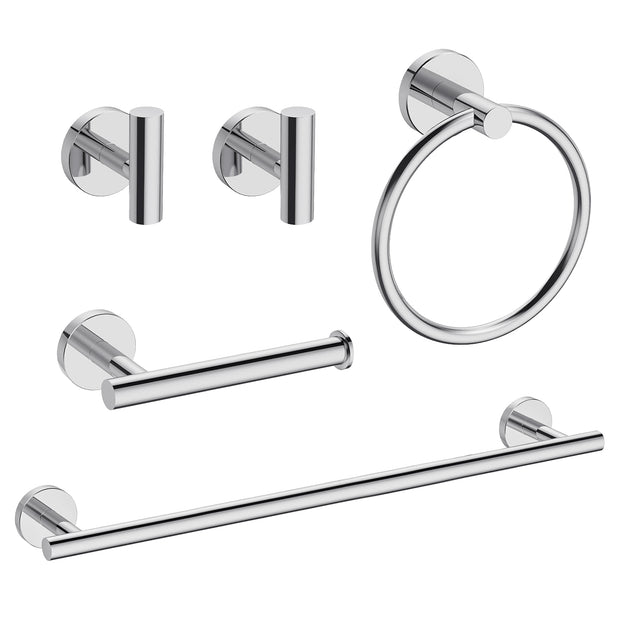 YULIKA Modern 5/6 - Piece Bathroom Hardware Set