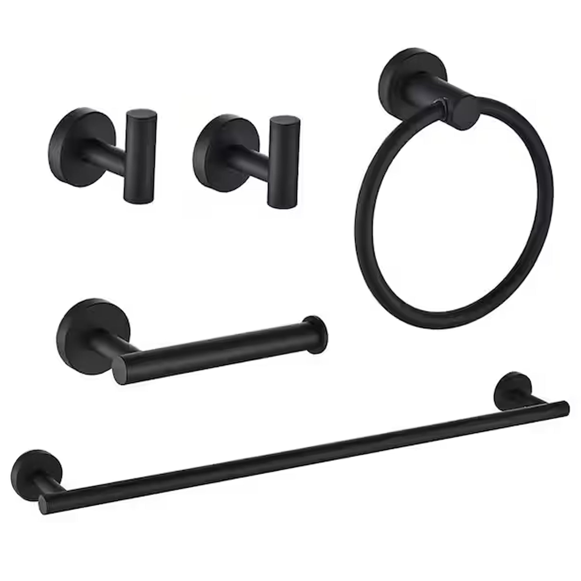 YULIKA Modern 5/6 - Piece Bathroom Hardware Set