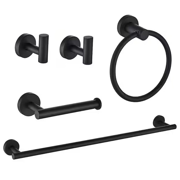 YULIKA Modern 5/6 - Piece Bathroom Hardware Set