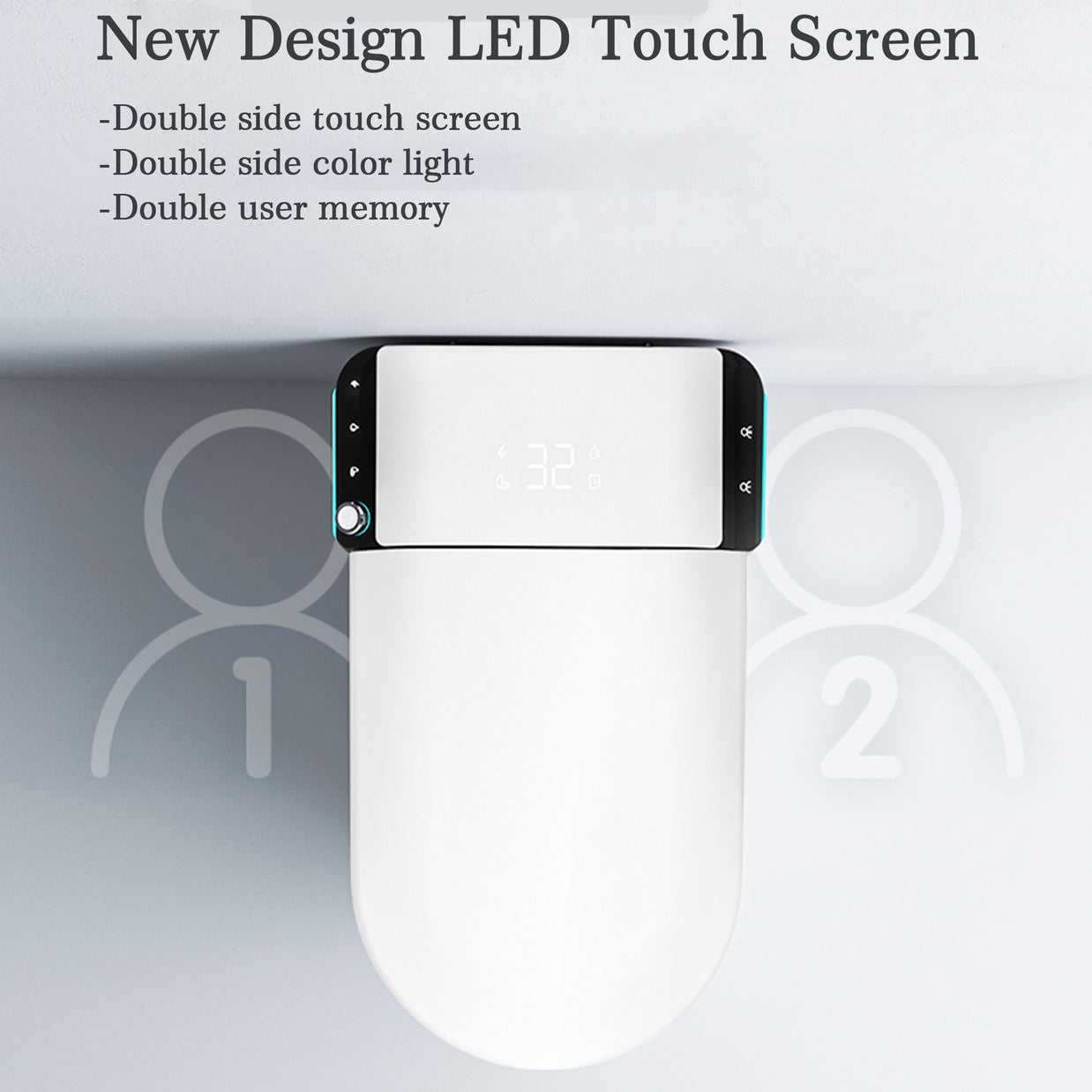 YULIKA-U1 Touchscreen Smart Bidet Toilet with Aromatherapy System