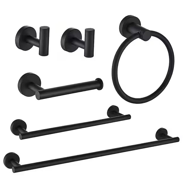 YULIKA Modern 6 - Piece Bathroom Hardware Set