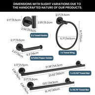 YULIKA Modern 5/6 - Piece Bathroom Hardware Set