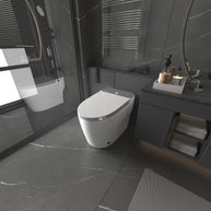 YULIKA-ST001 Radar Sensing Elongated Bidet Comfort Chair Height Floor Mounted Smart Toilet One-Piece Bidet Toilet with LED Screen(Seat Included)