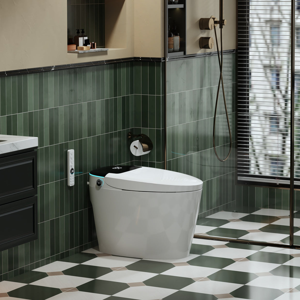 YULIKA Mounted Bidet Toilet One-piece Smart Toilet