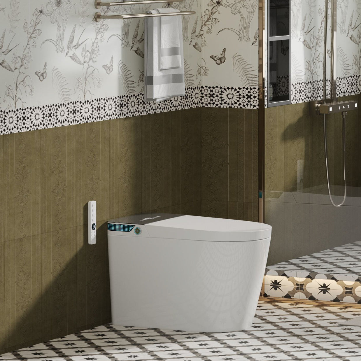 YULIKA Mounted Bidet Toilet One-piece Smart Toilet