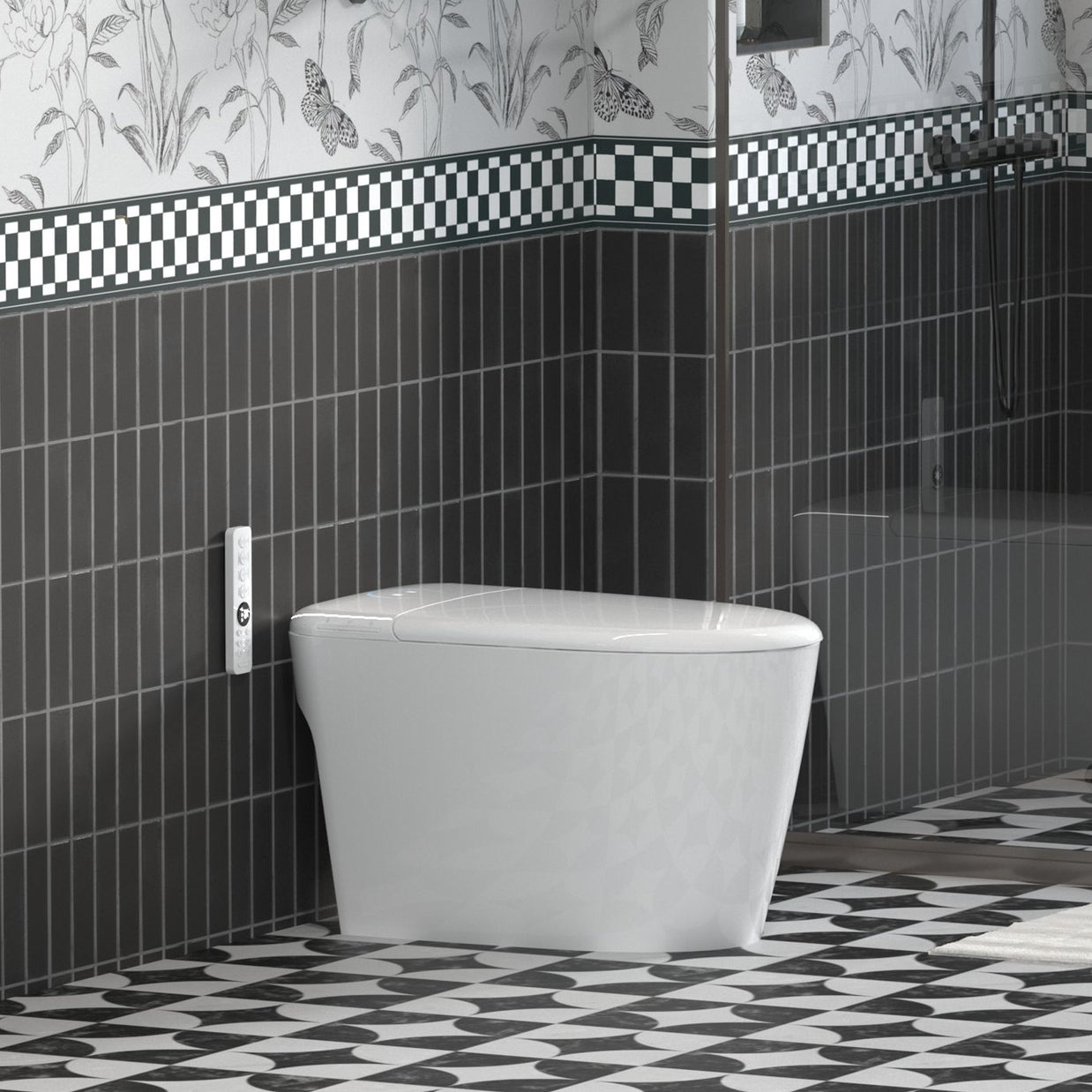 YULIKA Mounted Bidet Toilet One-piece Smart Toilet