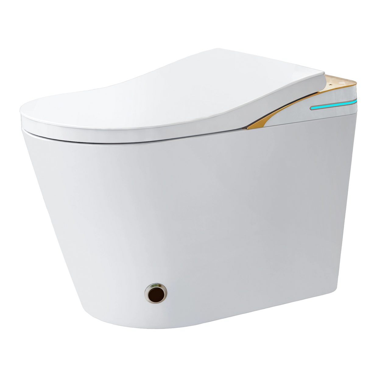 YULIKA-K1 Digital Screen Elongated Floor Mounted Bidet Smart Toilet for Bedroom