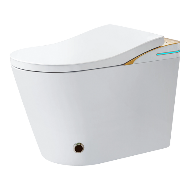 YULIKA-K1 Digital Screen Elongated Floor Mounted Bidet Smart Toilet for Bedroom