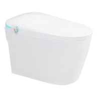 YULIKA-ST002 1.3 Gallons Per Minute GPF Elongated Floor Mounted Bidet Toilet One-piece Smart Toilet with Water Tank (Seat Included)