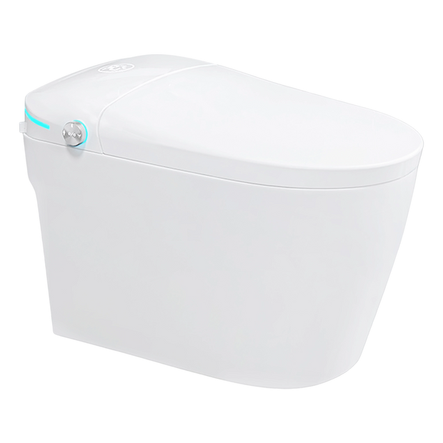 YULIKA-ST002 1.3 Gallons Per Minute GPF Elongated Floor Mounted Bidet Toilet One-piece Smart Toilet with Water Tank (Seat Included)