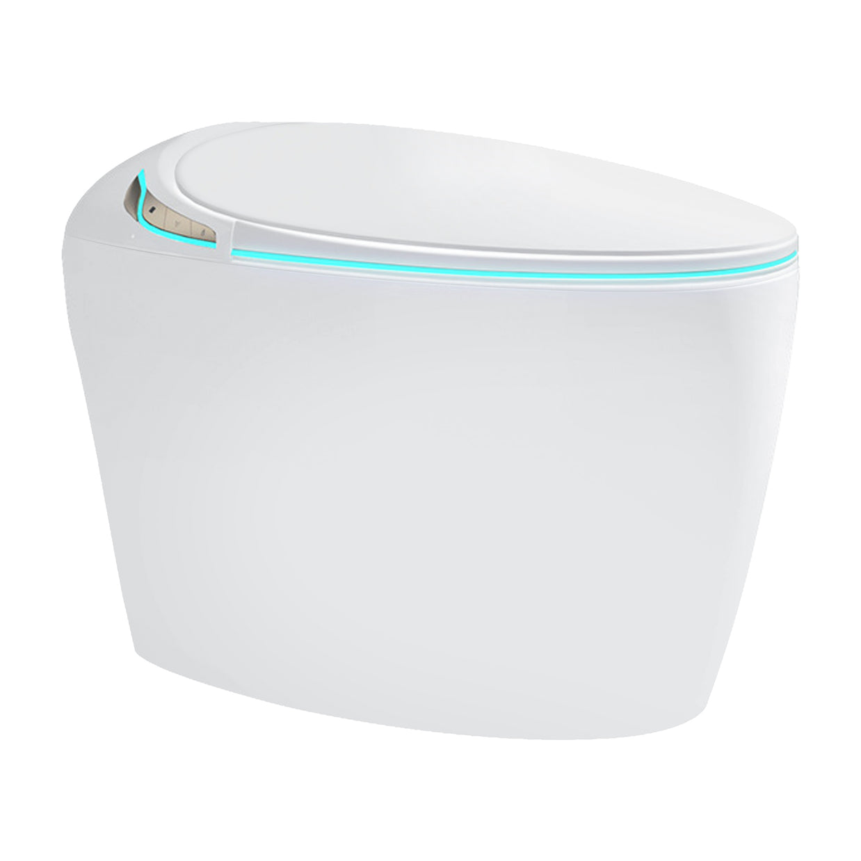 YULIKA-ST004 1.31 Gallons Per Minute GPF Elongated Floor Mounted Bidet Toilet One-piece Smart Toilet with Water Tank (Seat Included)