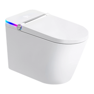 YULIKA-U5 Muti-Color LED Light Elongated Floor Mounted Bidet Toilet One-piece Smart Toilet with Warmed Seat & Warm Air Drying & Cleaning Function