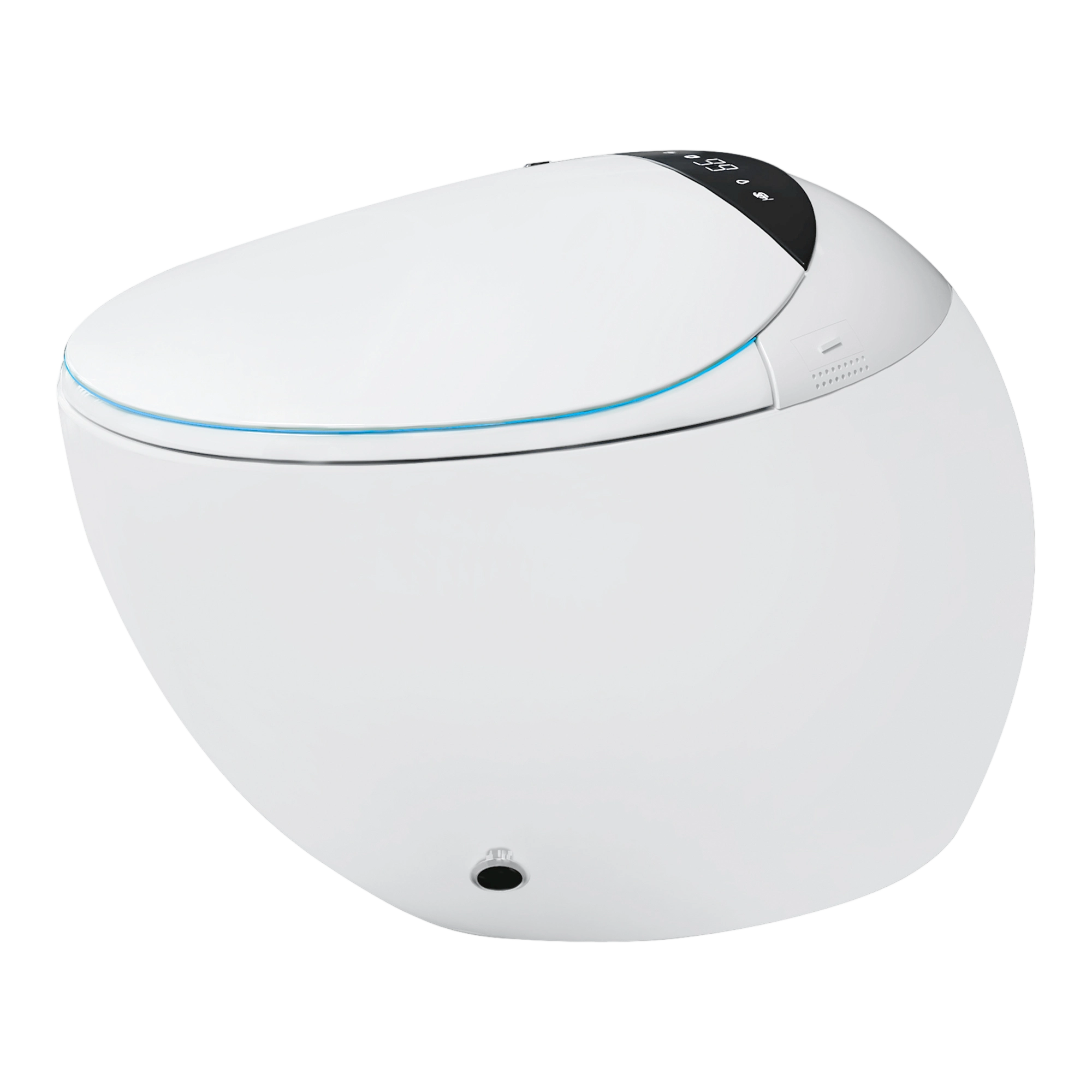 YULIKA-Y1 Elongated Comfort Height Floor Mounted Bidet Toilet Exotic Smart Toilet (Seat Included)