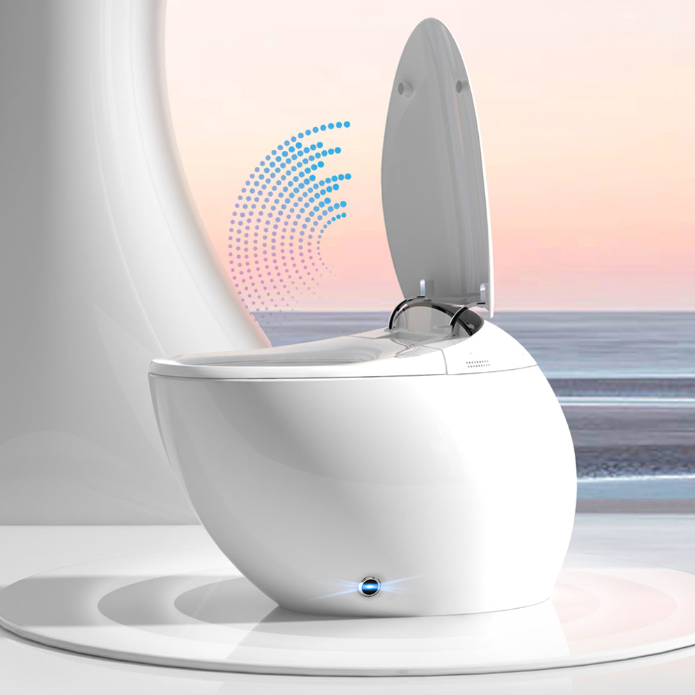 YULIKA-Y1 Elongated Comfort Height Floor Mounted Bidet Toilet Exotic Smart Toilet (Seat Included)