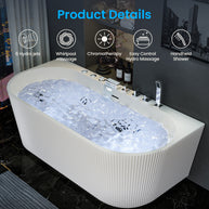 Freestanding Whirlpool Bathtub 67